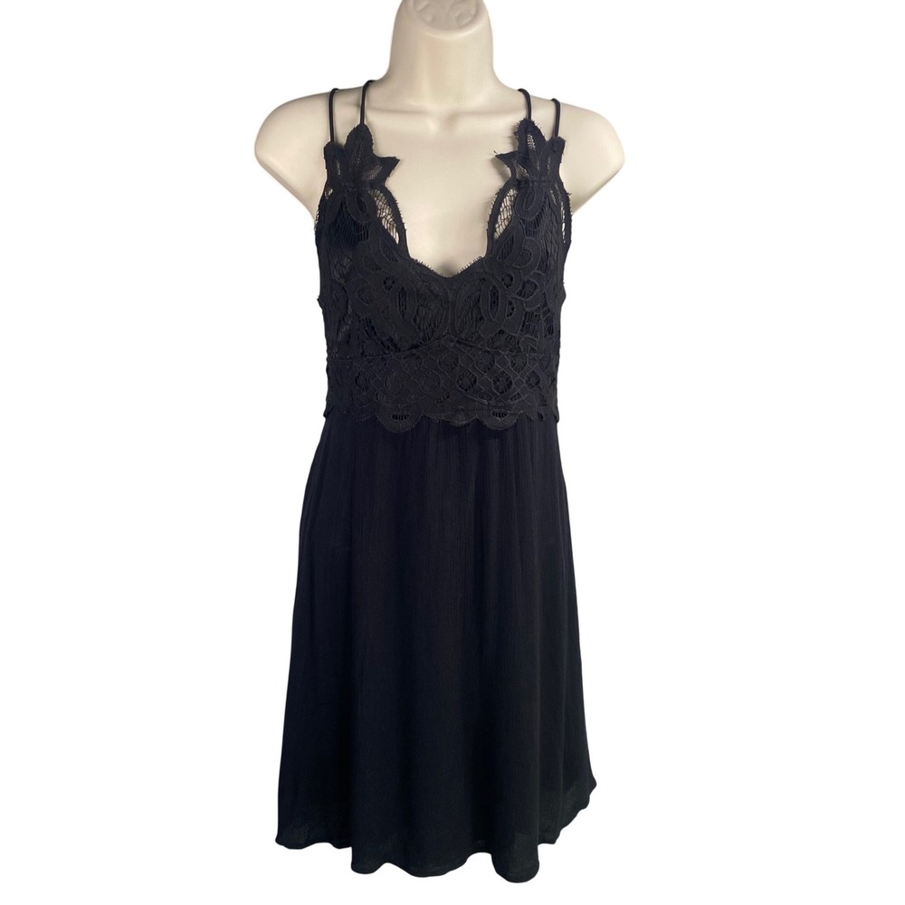 Mi‎ Ami Mini Dress Medium Lace Bodice Boho Fairy Grunge Whimsigoth Romantic